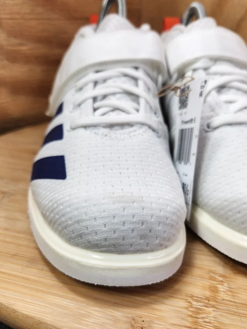 New Adidas Powerlift 5 Womens White Weigthlifting Shoes Sneakers Size 8.5